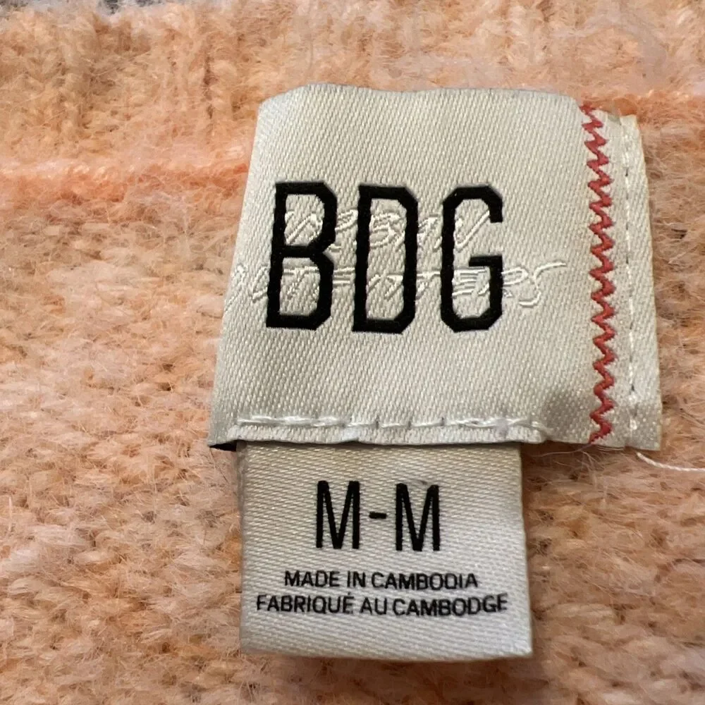 BDG Urban Outfitters Bailey Pink Brushed Knit Oversized Slouchy Y2K Sweater Med - Picture 8 of 9